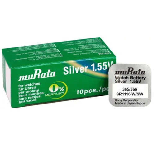 Murata/Sony 348 batteries for quartz watches with silver oxides 1.55 volts