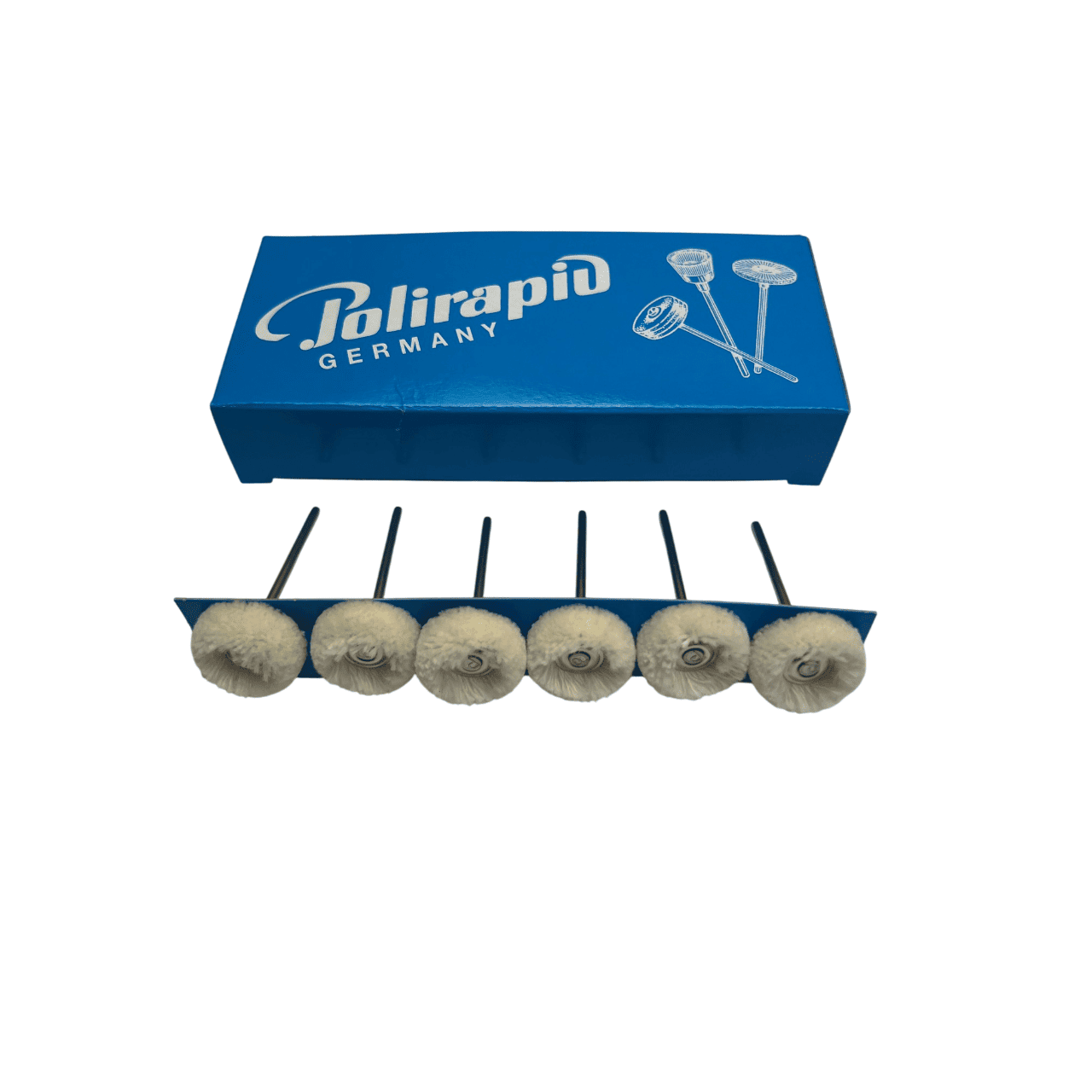 Polirapid Round Cotton Polishing Brushes, 21 mm, 6 Pack - Image 5