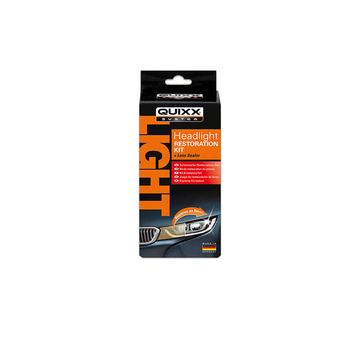 QUIXX Headlight Restoration Kit Removes Yellowing + UV Sealer Plastic Lenses, ref. 00084 - Image 7