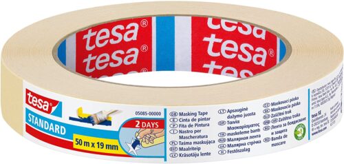 Tesa Adhesive Tape, Solvent-Free 19 mm x 50 m, Transparent, ref. 210242, 05085-00000, 50m x 19mm