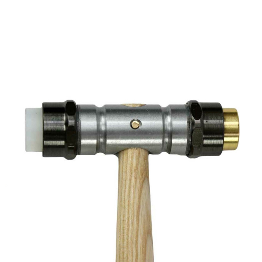 Bergeon 30417 watchmaker hammer Bi-materials nylon and brass ends - Image 2