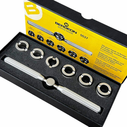 Bergeon 5537 waterproof & grooved watch case opener closing tool (Rolex, Tudor)