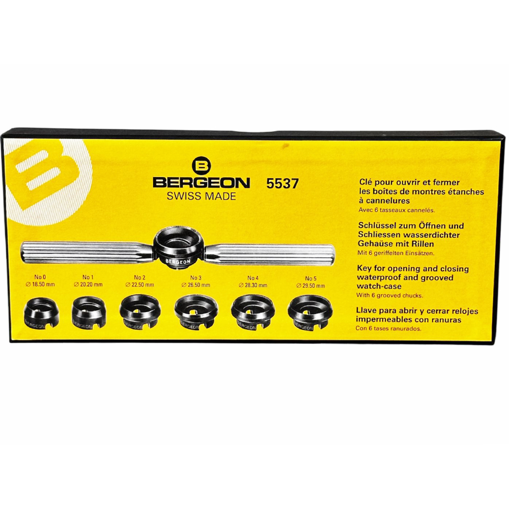 Bergeon 5537 waterproof & grooved watch case opener closing tool (Rolex, Tudor) - Image 6