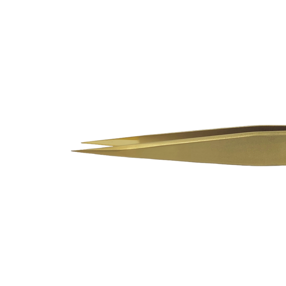 Bergeon 7422-PM-AM precision tweezers in brass for watchmaker's and jewellers 130 mm - Image 2