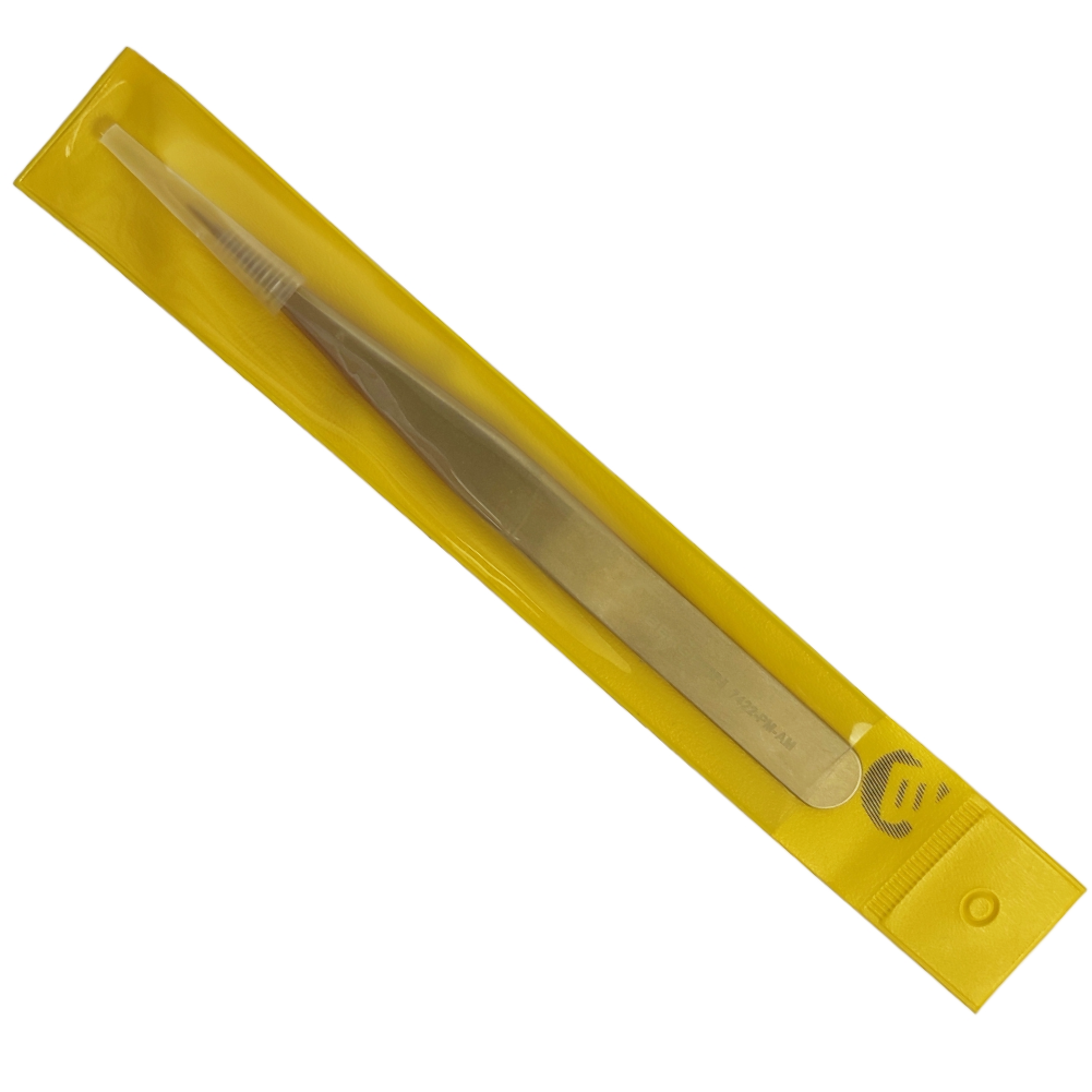 Bergeon 7422-PM-AM precision tweezers in brass for watchmaker's and jewellers 130 mm - Image 3