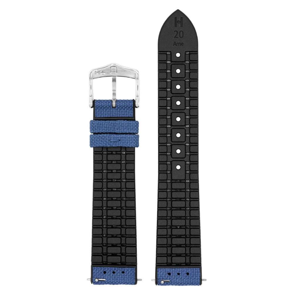 Hirsch Arne L blue watch strap, 20 mm, 0925090080-2-20 - Image 2