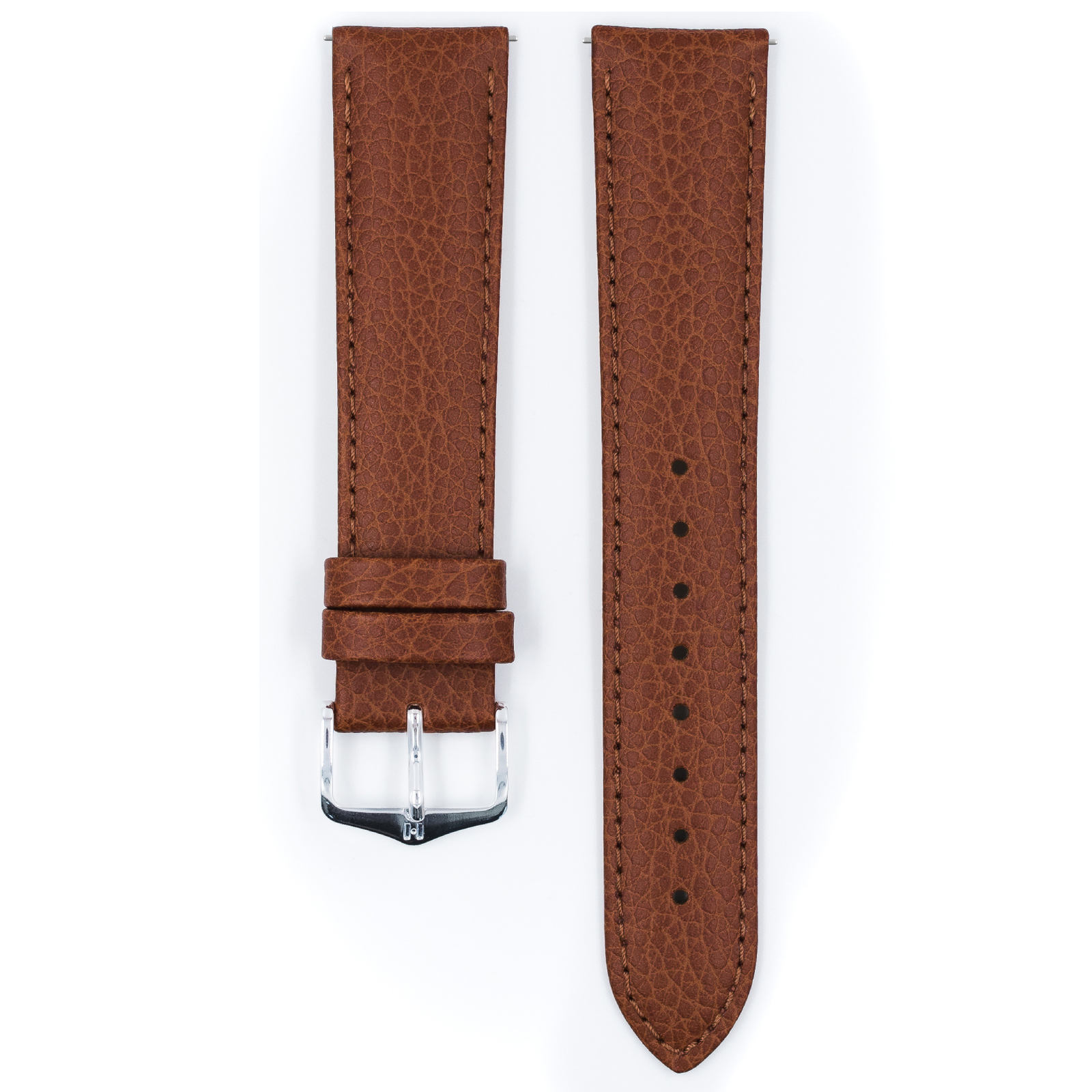 Hirsch Kansas L Golden brown leather watch strap 20 mm 01502070-2-20 - Image 3