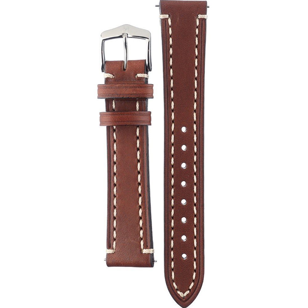 Hirsch Liberty Artisan L brown calf leather watch strap 22 mm 10900210-2-22 - Image 3