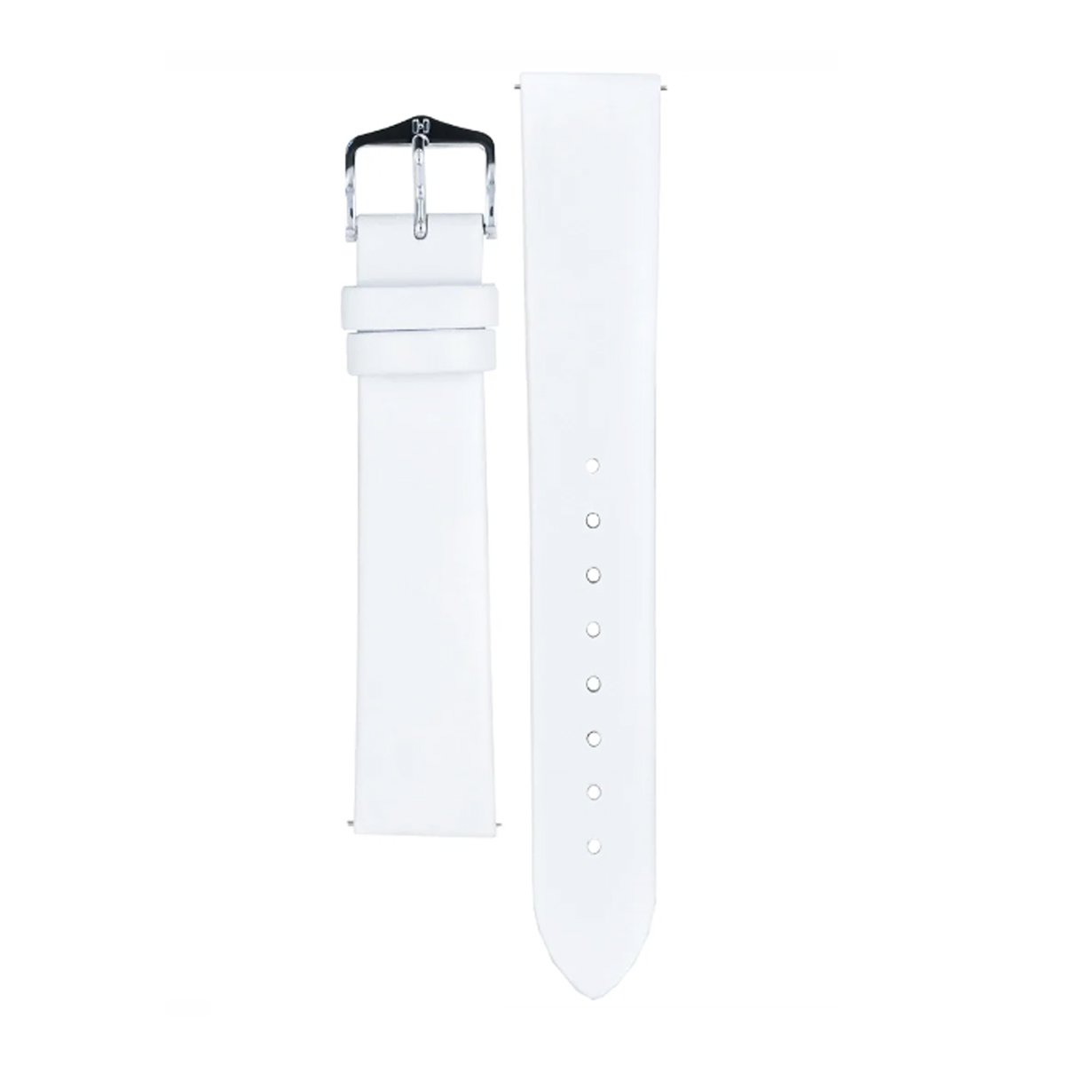 Hirsch Toronto L white calf leather watch strap 18 mm 03702000-2-18 - Image 2