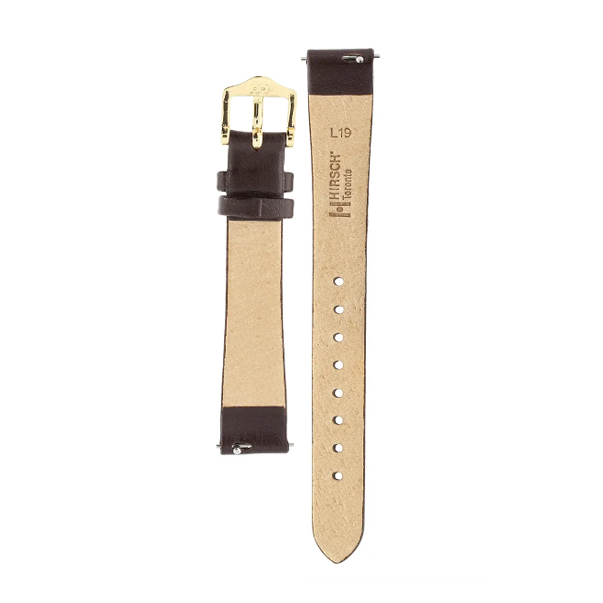 Hirsch Toronto M brown calf leather watch strap 18 mm 03702110-1-18 - Image 3