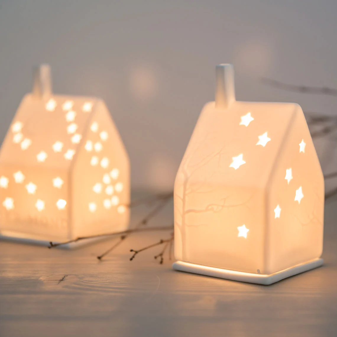 Räder Star Light House Porcelain Tealight Holder - Christmas 10cm - Image 2