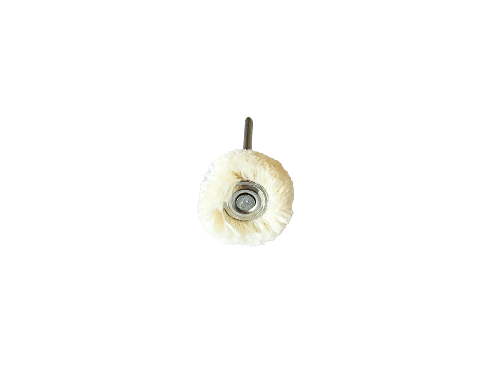 Round Cotton Soft Miniature Polishing Brushes, Mounted 21mm