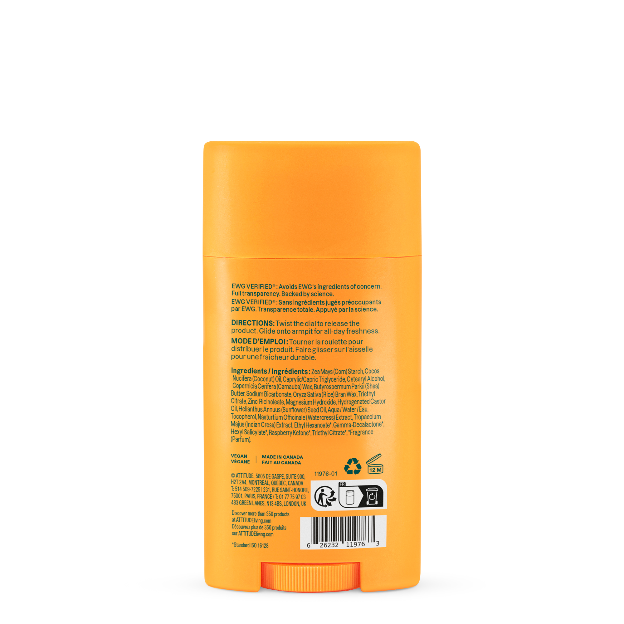 ATTITUDE Super Leaves Deodorant Orange Blossom & Eucalyptus 75 g - Image 3