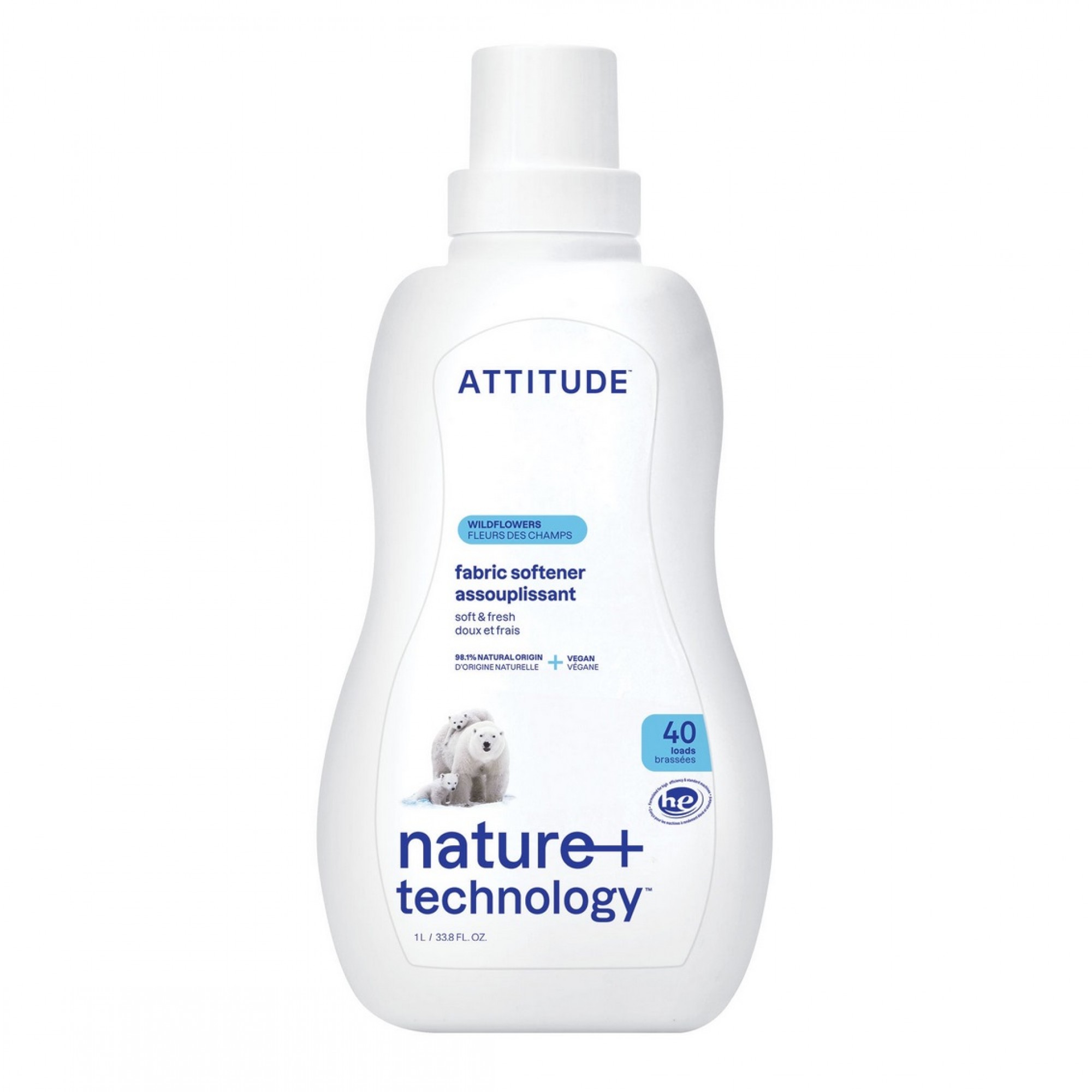 ATTITUDE Nature + Technology Wildflowers Fabric Softener 40 Loads