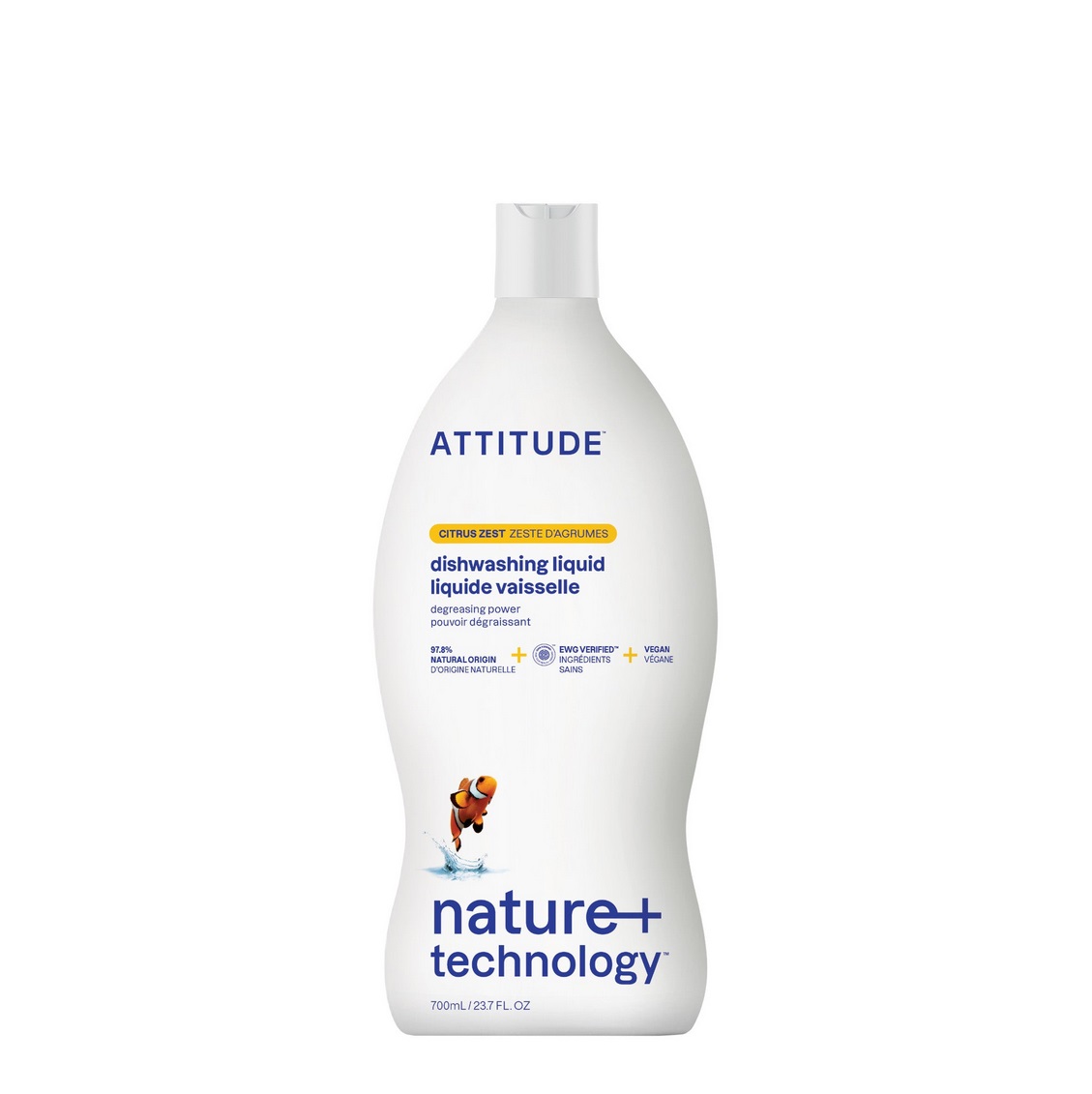 Washing Up Liquid, Citrus Zest, ATTITUDE