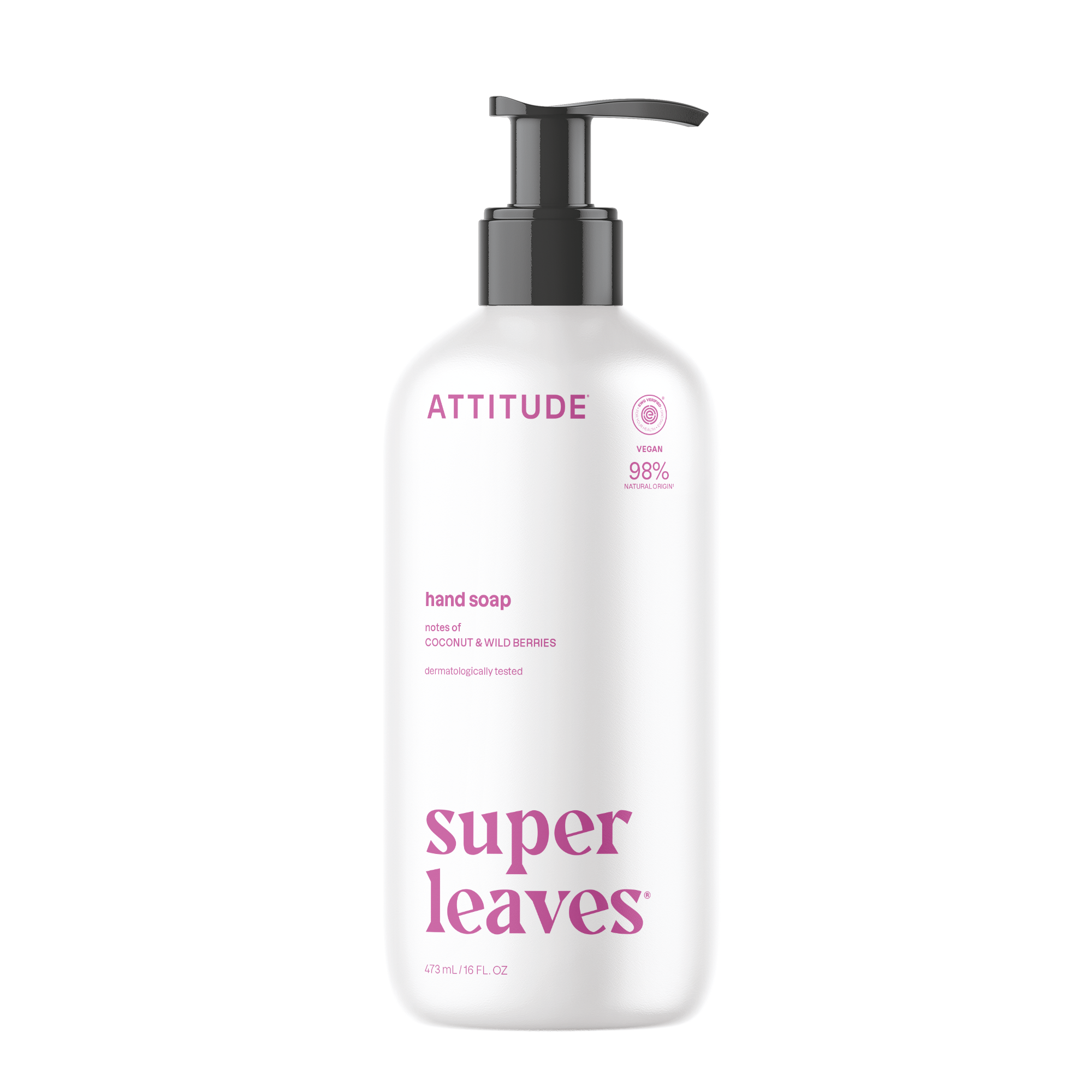 ATTITUDE Super Leaves Hand Soap Coconut & Wild Berries 473 ml