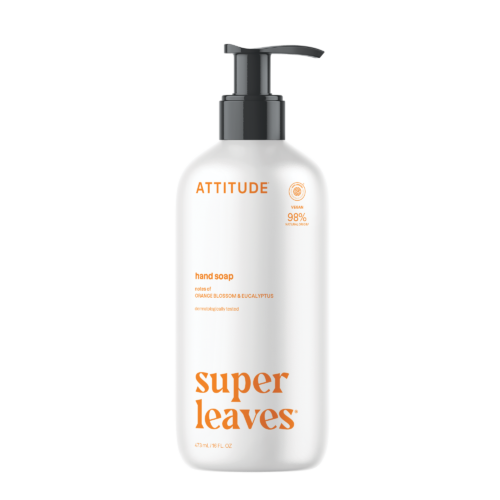 ATTITUDE Super Leaves Hand Soap Orange Blossom & Eucalyptus 473 mL