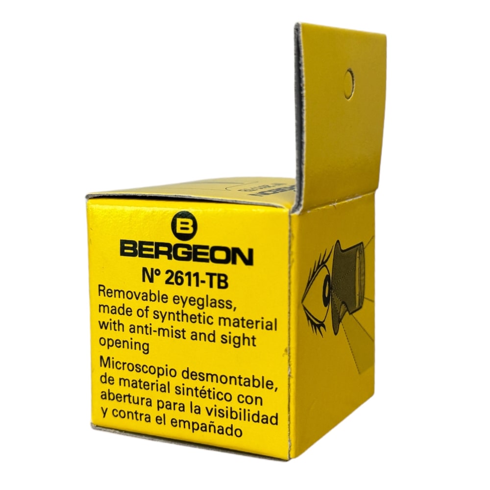 Bergeon 2611-TB-3 loupe, white, biconvex, ventilation port, magnification x3.3 - Image 5