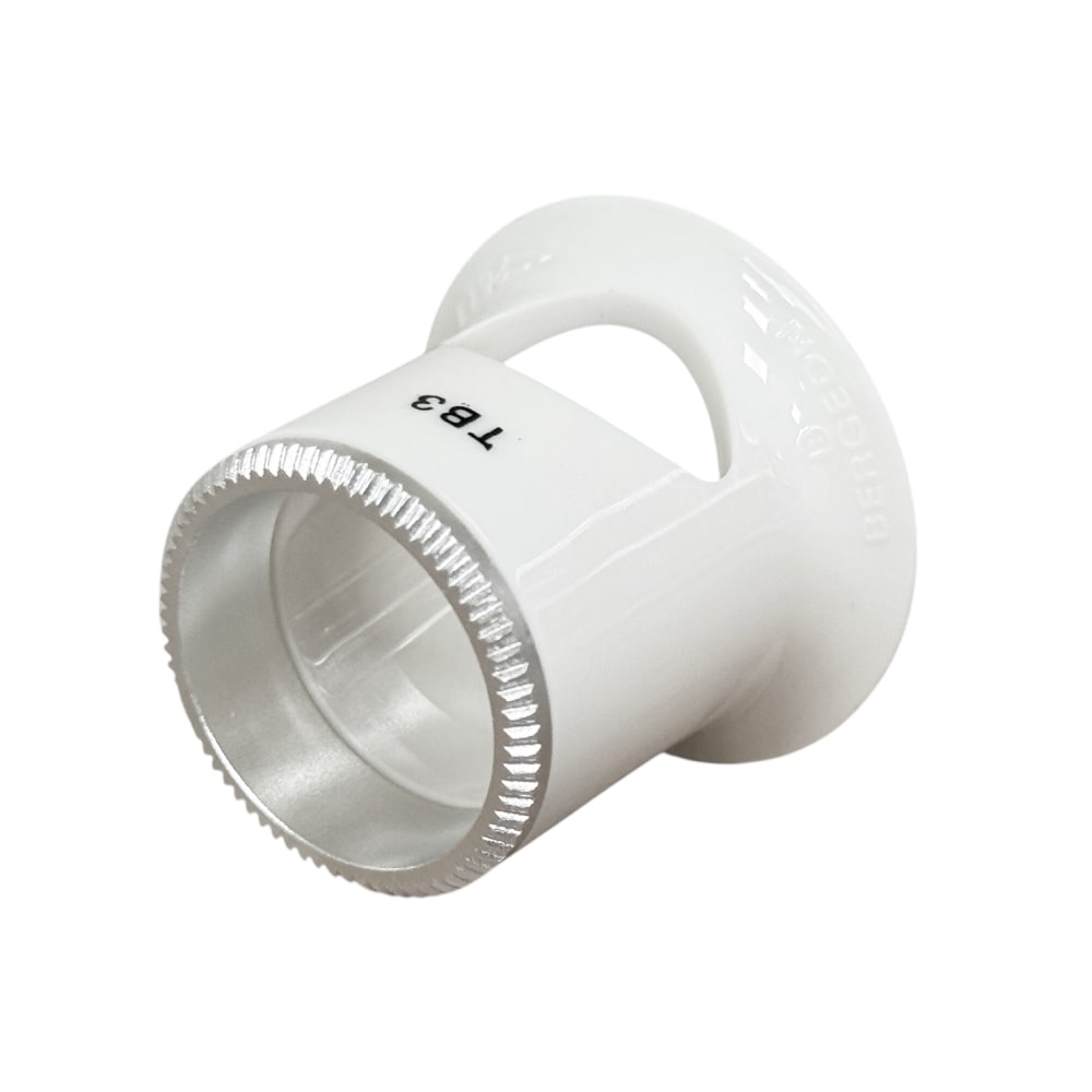 Bergeon 2611-TB-3 loupe, white, biconvex, ventilation port, magnification x3.3 - Image 4