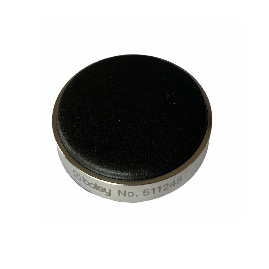 Boley watch black leather casing cushion 80 mm
