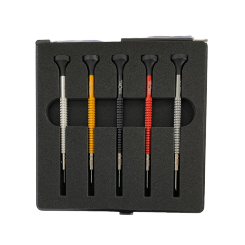 Horotec MSA01.020-A set of 5 screwdrivers with ball bearings 0.60 to 1.40 mm