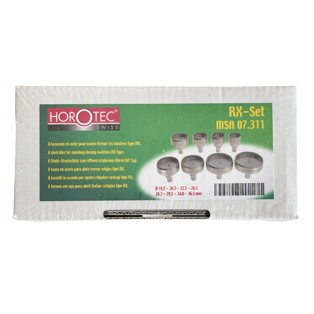 Horotec MSA07.311 Set of 8 Dies for Rolex Watch Case Remover - Image 2