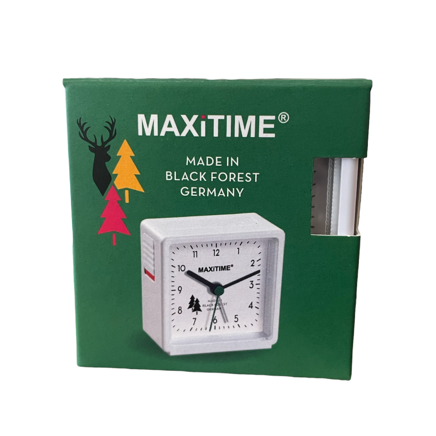 Maxitime Quartz Alarm Clock with Snooze Function - Black - Image 2