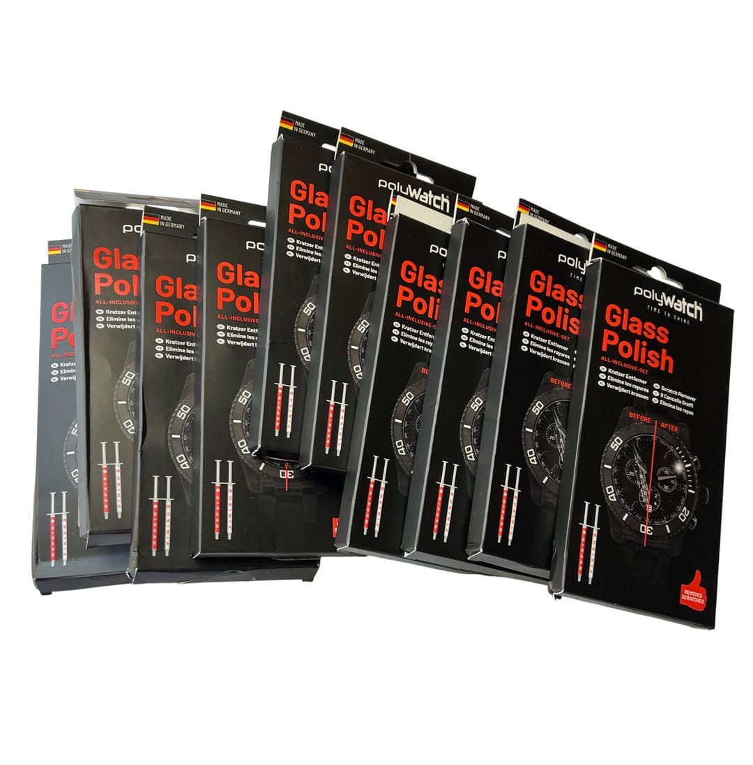 PolyWatch Glass Polishing Cream - 10 Pack Scratch Remover for Watches, Condition is used / returned stock