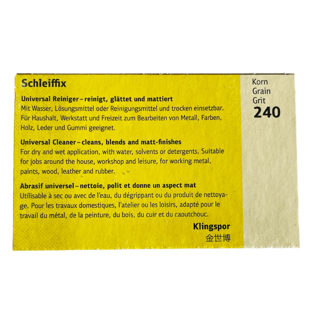 Klingspor Schleiffix Universal Cleaning Block - Grit 240 - Image 2