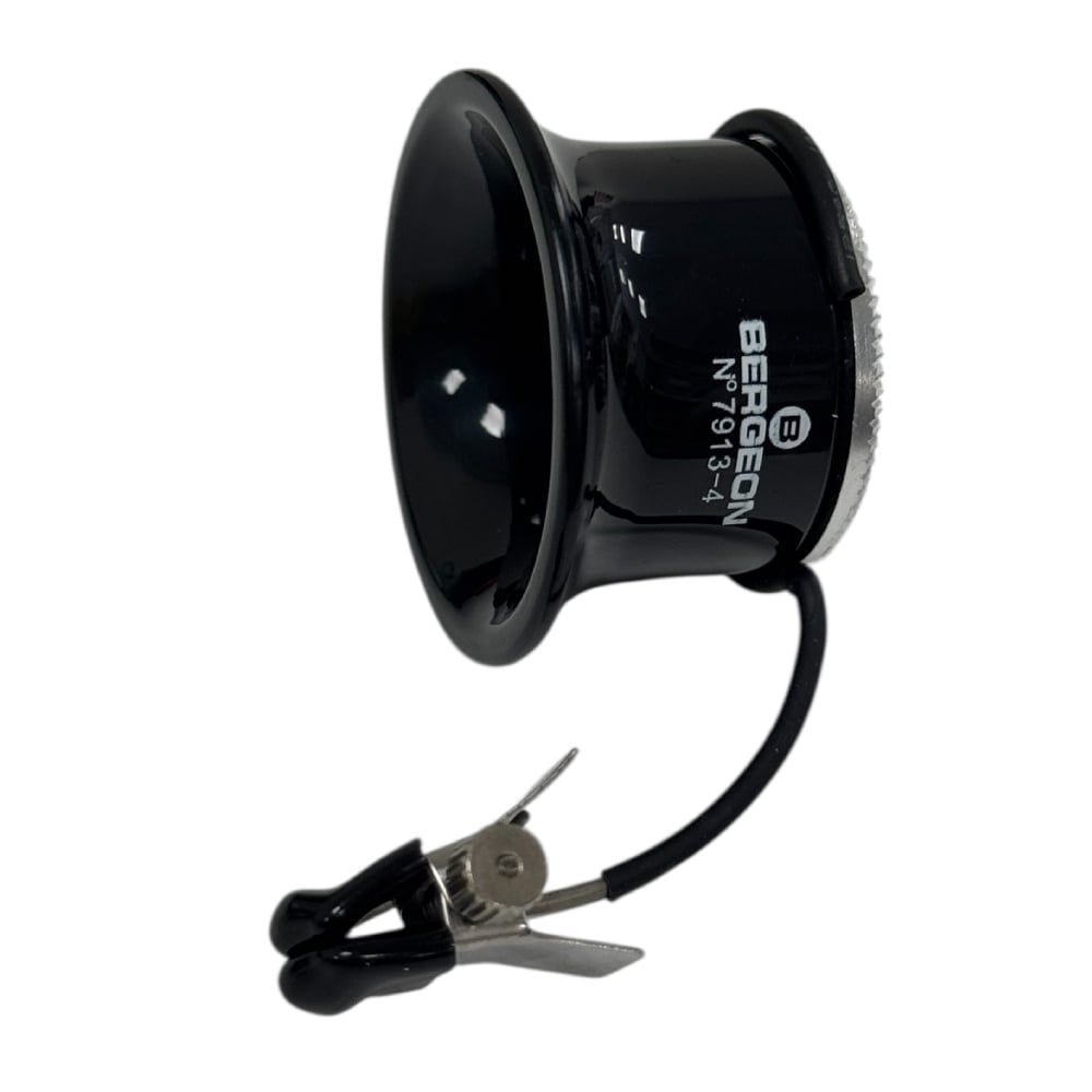 Bergeon 7913-4 eyeglass watchmaker loupe with clip 2.5x - Image 3