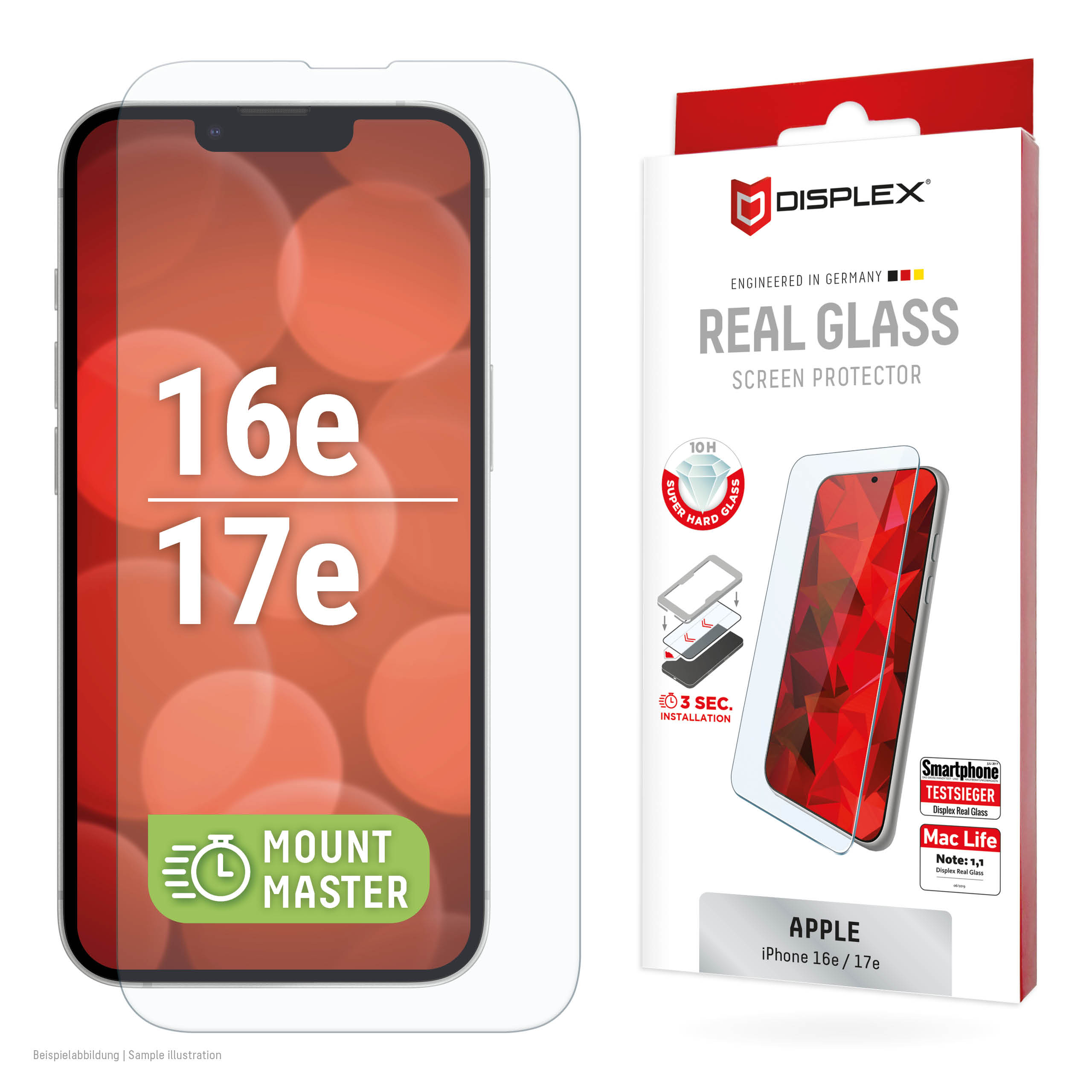 DISPLEX 10H Screen Protector for iPhone 16e/17e