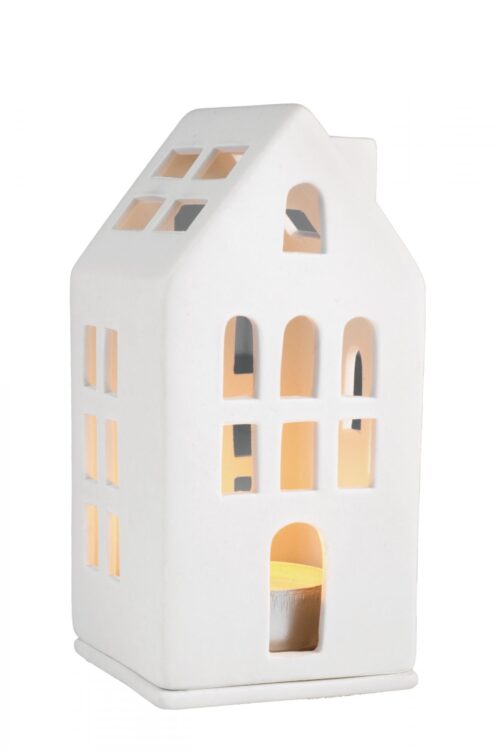 Räder Small Light House Guesthouse Porcelain Tealight Holder 13 cm